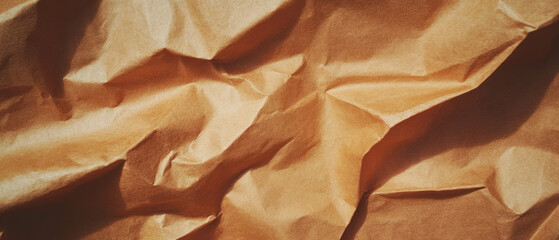Poster - Kraft paper texture with a matte finish showcasing natural and crumpled design