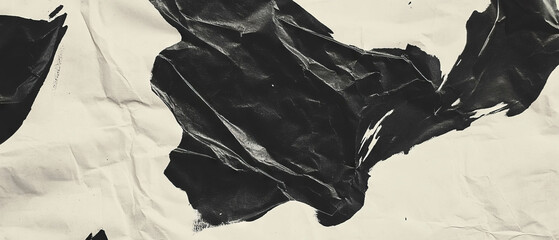 Poster - Intricate texture of Kraft paper showcasing unique ink smudges and artistic marks
