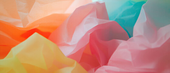 Aufkleber - Colorful origami paper textures displaying a variety of thin and crisp colors
