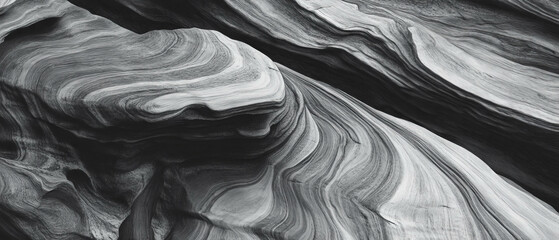 Poster - Intricate pencil-drawn wood texture showcasing fine lines and gray shades in art