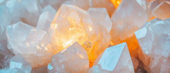Aufkleber - Exploring the natural beauty of quartz pebbles with smooth surfaces and rounded shapes