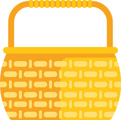 Poster - This empty picnic basket is waiting to be filled with delicious food and drinks for a perfect outdoor meal