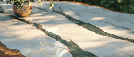 Poster - Exploring rough and uneven texture of quartz with matte finish in natural setting