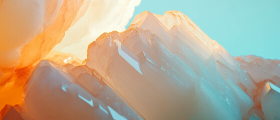 Poster - Exploring the intricate textures and formations of quartz used in electronics