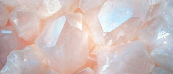 Aufkleber - Exploring the unique texture and optical properties of quartz crystals in natural formations