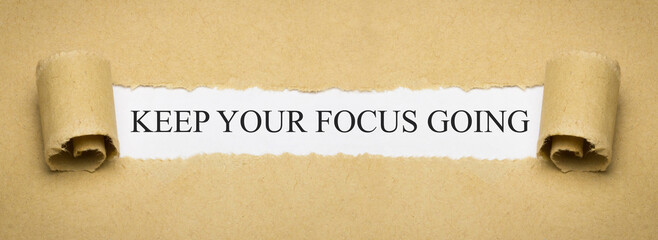 Canvas Print - Keep your focus going