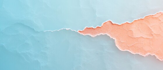 Aufkleber - Gradient Ombre Aesthetic Coral and Blue Earthy Textures on Glass - Inspiring Biophilic Urban Design and Sustainable Architecture for Modern City Landscapes