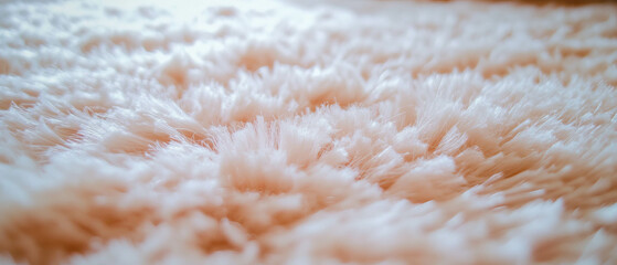 Poster - Luxurious thick shag carpet showcasing long fibers and a soft texture for cozy interiors