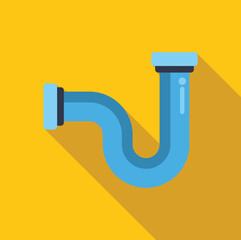 Poster - plumbing pipe forming a u bend, essential for creating a water trap in drainage systems, preventing 