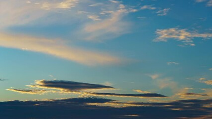Wall Mural - beautiful sunset sky abstract background timelapse