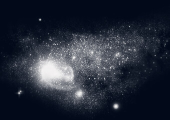 Wall Mural - galaxy in a free space.