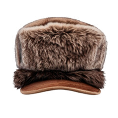 brown fur hat