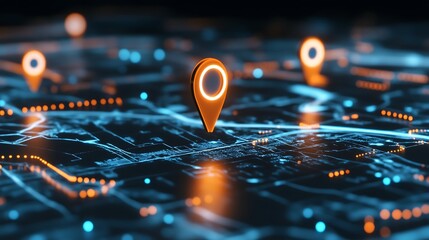 Poster - navigating the digital world with interactive maps and location tracking technology