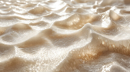 Poster - 3D Pastel Abstract textured surface resembling soft waves, ideal for backgrounds and artistic projects. Copy space