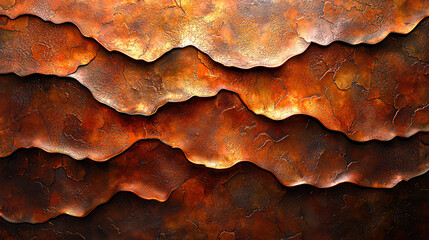 Poster - Abstract textured background featuring warm hues and layered designs, perfect for creative projects and presentations. Copy space
