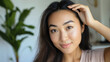 © Stefan - Elegant Portrait of a Happy Woman in Natural Light Showcasing Beauty and Skincare Routine