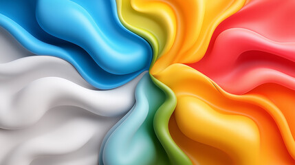 Poster - Vibrant AI-generated abstract patterns featuring swirling colors and dynamic forms presenting an explosion of creativity and design ideas