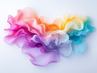 Poster - Elegant abstract watercolor styles showcasing vibrant colors and flowing forms against a clean background that evokes a sense of creativity and artistic expression