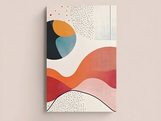 Poster - A vibrant abstract illustration featuring geometric shapes and colorful patterns, perfect for modern design projects, backgrounds, and creative art applications.