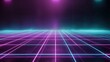 © @_ greta - Neon Grid: A Futuristic Cyberpunk Landscape