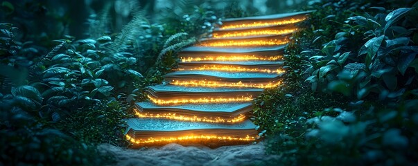 Poster - Glowing Trails of Knowledge Lead Through an Enchanted Forest to Lessons of Nature