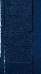 Poster - Deep Blue Textured Wall with Unique Raw Surface Finish, Ideal for Artistic and Graphic Design Applications and Background Use in Various Projects