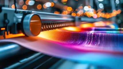Poster - mesmerizing luminous glow vibrant abstract light patterns and bokeh textures