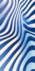 Poster - A blue and white striped pattern is shown in the image. The stripes are bold and thick, creating a sense of movement and energy. The blue and white colors are complementary