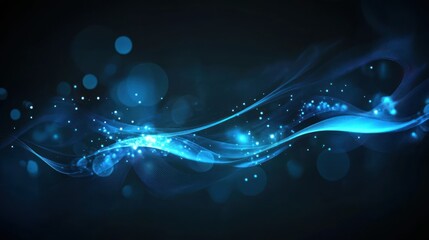 Poster - Abstract Blue Waves
