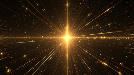 Wall Mural - A radiant starburst effect in a cosmic background, symbolizing energy and light.