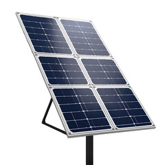 solar panels on white background