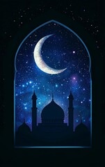 Poster - the muslim holiday of ramadan kareem. vector illustration design. islamic holy month greeting card t