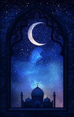 Poster - the muslim holiday of ramadan kareem. vector illustration design. islamic holy month greeting card t