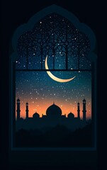 Poster - the muslim holiday of ramadan kareem. vector illustration design. islamic holy month greeting card t