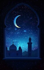 Poster - the muslim holiday of ramadan kareem. vector illustration design. islamic holy month greeting card t