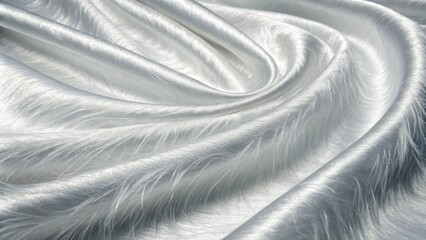 Wall Mural - Gradated abstract silver background with wispy white fibers, nebula, space, swirl