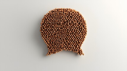 Fototapete - 3D of an ornate gold speech bubble with intricate star patterns and luxurious satisfaction bars