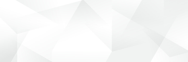 Wall Mural - abstract white geometric banner design background.