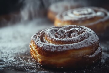 Wall Mural - Donuts on Table