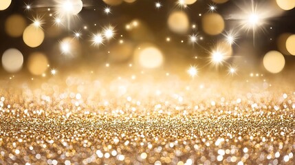 Wall Mural - Glimmering Golden Glitter Background for Luxurious Vibe