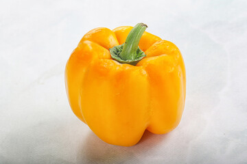 Orange ripe Bulgarian bell pepper