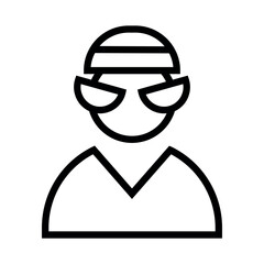 Poster - Bandit vector icon