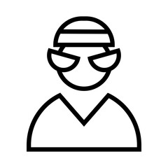 Poster - Bandit vector icon