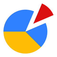 Poster - Pie Chart Icon Style