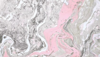 Aufkleber - abstract marble texture with pink, white, and metallic silver swirls, ideal for luxury design projects, packaging, or background