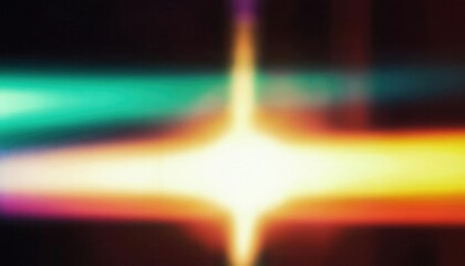 Wall Mural - abstract gradient light art with vibrant multicolored horizontal streaks of warm and cool tones, per