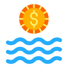 Poster - Blue Economy Icon Style