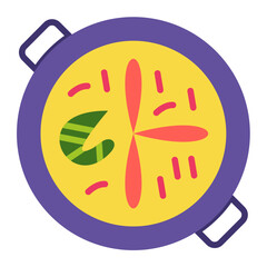 Poster - Paella Icon Style