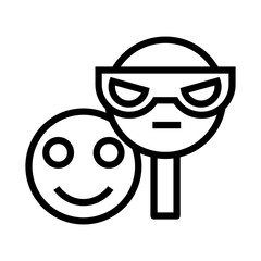Poster - dishonest  vector icon