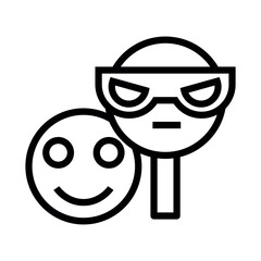 Poster - dishonest  vector icon